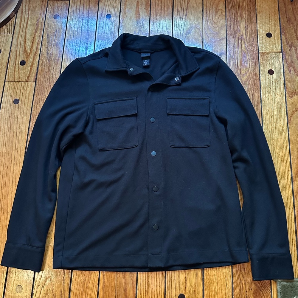 H&M Men's Black Shirt Jacket